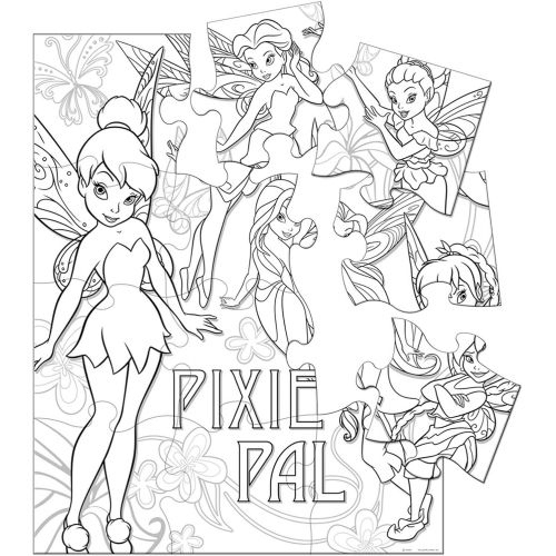 디즈니 [아마존베스트]Disney Fairies Tinkerbell Jumbo Coloring Puzzle