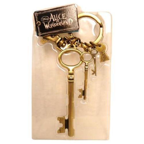 디즈니 [아마존베스트]Disney Round Hall Key Brass Key Ring - with 3 Key Dangles