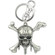 [아마존베스트]Disney Pirates of The Caribbean Skull Logo Pewter Key Ring