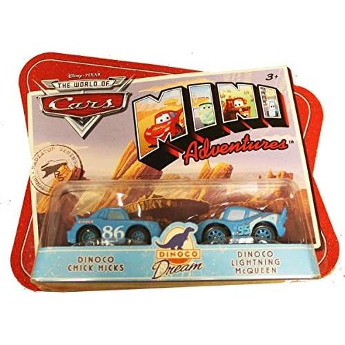 디즈니 [아마존베스트]Disney CARS Mini Adventures Dinoco Dream Team 2-Pack King and Dinoco Lightning McQueen