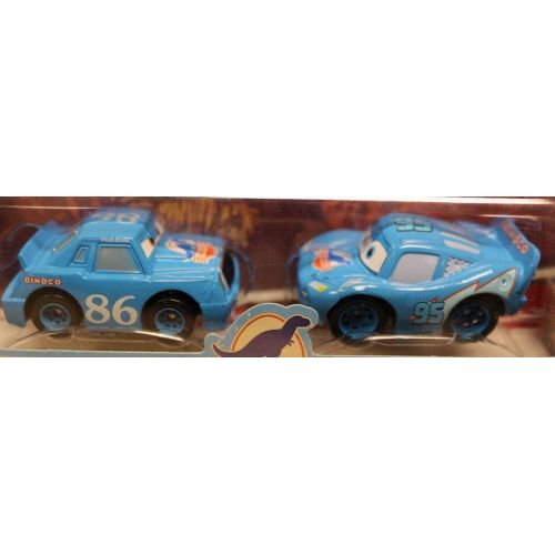 디즈니 [아마존베스트]Disney CARS Mini Adventures Dinoco Dream Team 2-Pack King and Dinoco Lightning McQueen