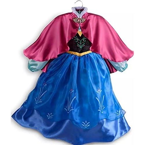 디즈니 [아마존베스트]Disney Store Frozen Princess Anna Dress Costume Size Medium 7/8