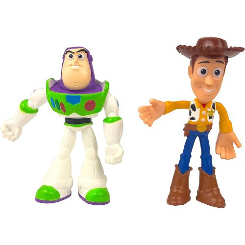 디즈니 [아마존베스트]Disney Pixar Toy Story 4 Buzz Lightyear and Woody Flextreme Bendable Figure Set of 2