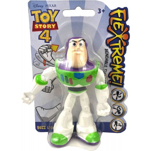 디즈니 [아마존베스트]Disney Pixar Toy Story 4 Buzz Lightyear and Woody Flextreme Bendable Figure Set of 2