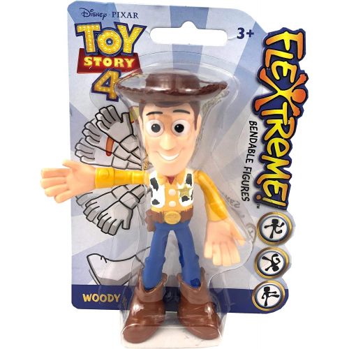 디즈니 [아마존베스트]Disney Pixar Toy Story 4 Buzz Lightyear and Woody Flextreme Bendable Figure Set of 2