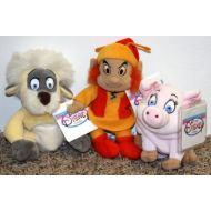 [아마존베스트]Rare Disney Black Cauldron Complete Set of 3 Plush Bean Bag Dolls Including Gurgi, Fairfolk, and Hen Wen Mint with Tags