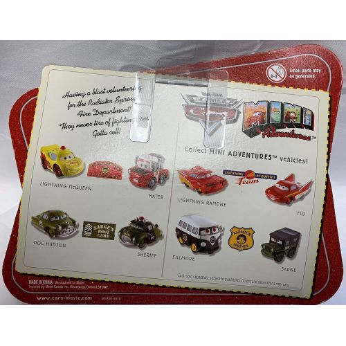 디즈니 [아마존베스트]Disney CARS Mini Adventures Radiator Springs Fire Dept. 2-Pack Lightning McQueen & Mater