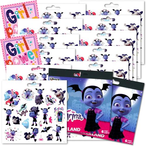 디즈니 [아마존베스트]Disney Vampirina Stickers Party Favors Pack -12 Sheets of Vampirina Party Favors Bundled with 2 Girl Power Reward Prize Stickers