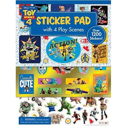 디즈니 [아마존베스트]Disney Toy Story 4 Official Sticker Pad with Play Scenes