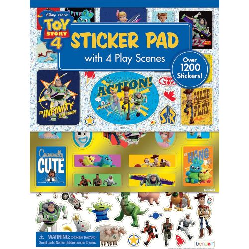 디즈니 [아마존베스트]Disney Toy Story 4 Official Sticker Pad with Play Scenes