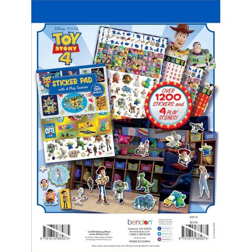 디즈니 [아마존베스트]Disney Toy Story 4 Official Sticker Pad with Play Scenes