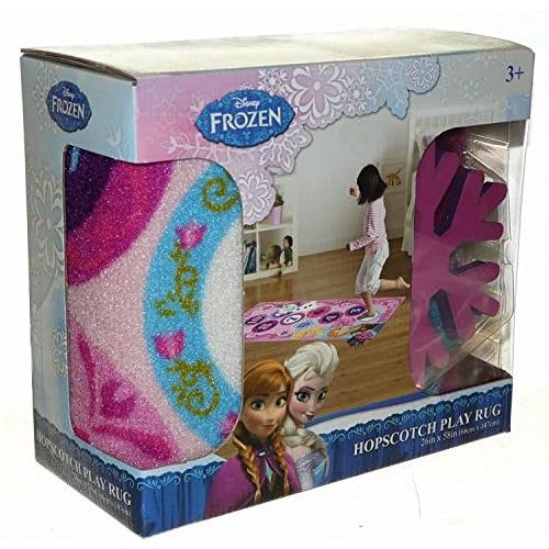 디즈니 [아마존베스트]Disney Frozen Hopscotch Play Rug with Snowflake Markers