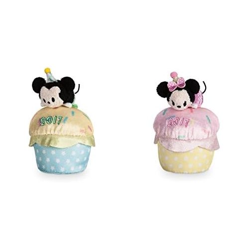 디즈니 [아마존베스트]Disney Store Mini Tsum Tsum 2017 Scented Cupcake Mickey and Minnie Plush 4 Toys