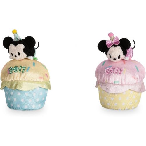 디즈니 [아마존베스트]Disney Store Mini Tsum Tsum 2017 Scented Cupcake Mickey and Minnie Plush 4 Toys