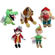 [아마존베스트]Disney Collectible Peter Pan Bean Bag Complete Set with Peter Pan, Captain Hook, Nana, Pirate Smee, and Tick Tock Crock