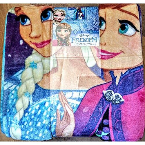 디즈니 [아마존베스트]Disney Frozen 59x78 Oversize Throw - Perfect for any Occasion!