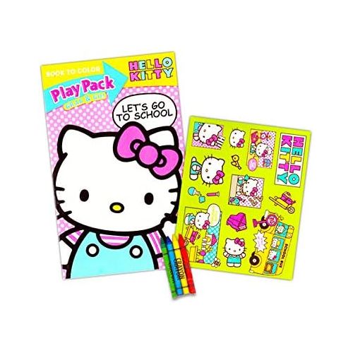 디즈니 [아마존베스트]Coloring Books with Stickers Assortment ~ Hello Kitty Coloring Book, My Little Pony Coloring Book, Disney Frozen Coloring Book (Set of 3)