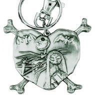 [아마존베스트]Disney NBC Jack and Sally in Heart Pewter Keyring