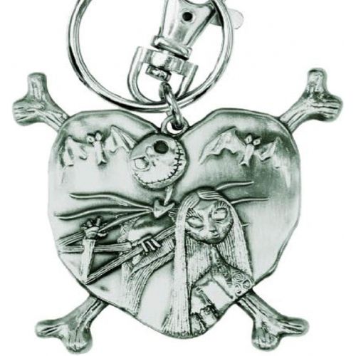 디즈니 [아마존베스트]Disney NBC Jack and Sally in Heart Pewter Keyring