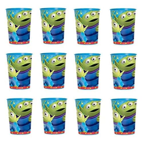 디즈니 [아마존베스트]Disney Toy Story Reusable Cups (12x) ~ Birthday Party Supplies Plastic Favors