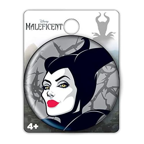 디즈니 [아마존베스트]Disney Maleficent Face Button Pin Novelty