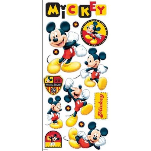 디즈니 [아마존베스트]Disney EK Success 53-60006 Large Flat Stickers, Mickey