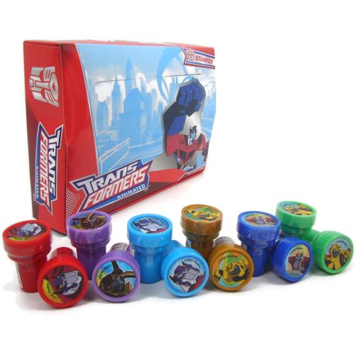 디즈니 [아마존베스트]Disney Transformers Self-inking Stamps Birthday Party Favors 24 Pieces (Complete Box)