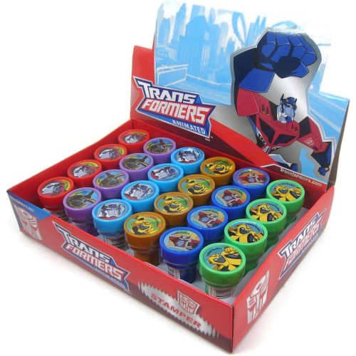 디즈니 [아마존베스트]Disney Transformers Self-inking Stamps Birthday Party Favors 24 Pieces (Complete Box)