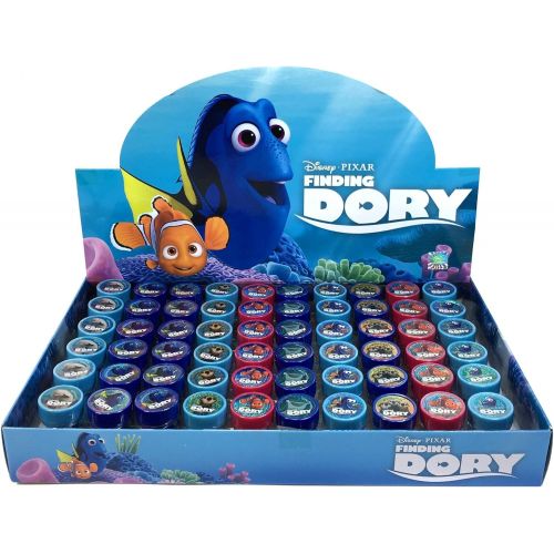 디즈니 [아마존베스트]Disney Finding Dory Self-inking Stamps Birthday Party Favors 60 Pieces (Complete Box)