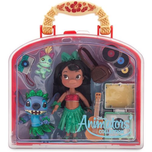 디즈니 [아마존베스트]Disney Animators Collection Lilo & Stitch Mini Doll Play Set - 5 Inch