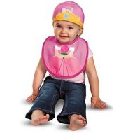 [아마존베스트]Disguise Baby Girls Disney Sleeping Beauty Aurora Infant Bib and Hat, Pink/Yellow, 0-6 Months