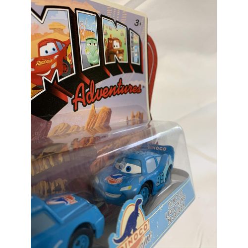 디즈니 [아마존베스트]Disney / Pixar CARS Movie Toy Mini Adventures 2-Pack Dinoco Chick Hicks & Dinoco Lightning McQueen