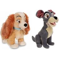 [아마존베스트]Disney Store Exclusive Lady And The Tramp Plush Set Featuring 11 Lady & 13 Tramp Stuffed Animal Dolls