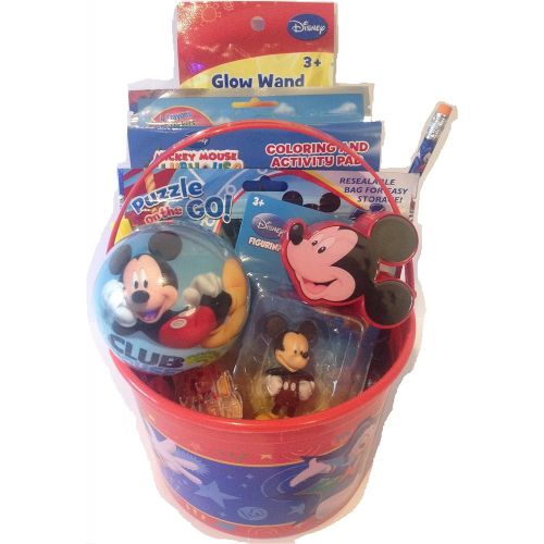 디즈니 [아마존베스트]Disney Mickey Mouse Clubhouse 12+ Piece Bundle Filled Bucket of Fun Gift Set