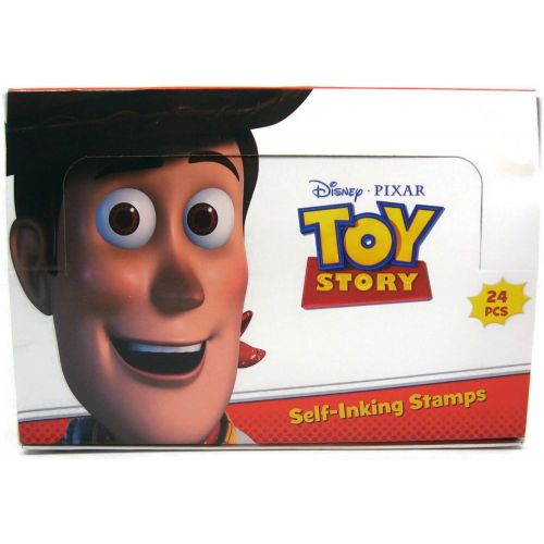 디즈니 [아마존베스트]Disney Toy Story Self-inking Stamps Birthday Party Favors 24 Pieces (Complete Box)