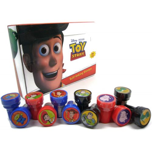 디즈니 [아마존베스트]Disney Toy Story Self-inking Stamps Birthday Party Favors 24 Pieces (Complete Box)