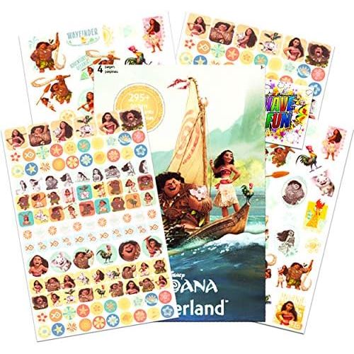 디즈니 [아마존베스트]Disney Moana Stickers - Over 295 Stickers Bundled with Specialty Separately Licensed GWW Reward Sticker