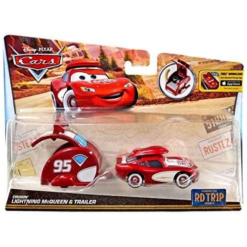 디즈니 [아마존베스트]Disney Pixar Cars Road Trip (RDTR1P) Crusin Lightning McQueen and Trailer