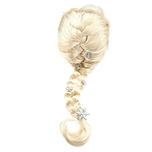 디즈니 [아마존베스트]Disney Frozen Elsa Costume Wig for Kids Yellow