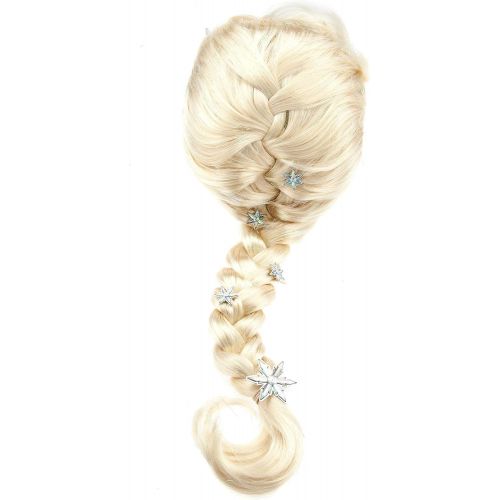 디즈니 [아마존베스트]Disney Frozen Elsa Costume Wig for Kids Yellow