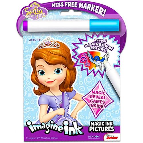 디즈니 [아마존베스트]Fancy Nancy Magic Ink Coloring Book Set -- 3 Disney Junior Imagine Ink Books for Kids Toddlers Featuring Fancy Nancy, Sofia The First, Doc McStuffins with Invisible Ink Pens and 60