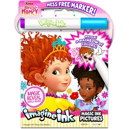 디즈니 [아마존베스트]Fancy Nancy Magic Ink Coloring Book Set -- 3 Disney Junior Imagine Ink Books for Kids Toddlers Featuring Fancy Nancy, Sofia The First, Doc McStuffins with Invisible Ink Pens and 60