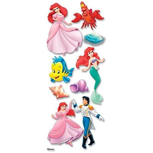 디즈니 [아마존베스트]Disney Little Mermaid Dimensional Sticker