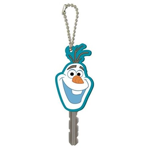 디즈니 [아마존베스트]Disney Frozen Olaf Soft Touch PVC Key Holder Key Ring