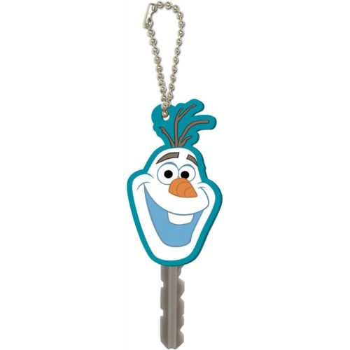 디즈니 [아마존베스트]Disney Frozen Olaf Soft Touch PVC Key Holder Key Ring