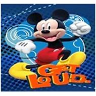 [아마존베스트]Disney Mickey Mouse, Donald Duck, Goofy, and Pluto Super Soft Plush Oversized Twin Size Blanket Get Loud