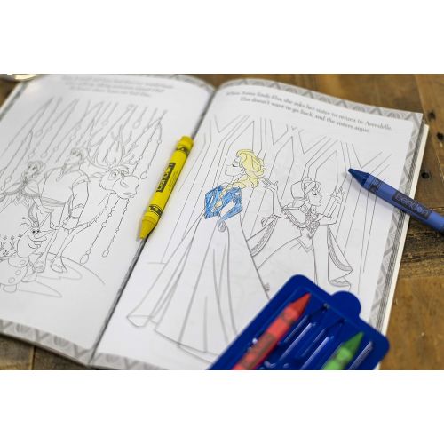 디즈니 [아마존베스트]Disney Frozen 2 Color by Number 32-Page Activity Book with Crayons 45824