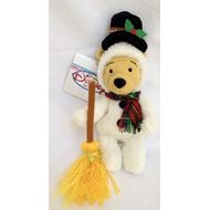 [아마존베스트]Disney Winnie the Pooh Winter Holiday Christmas Frosty the Snowman 8” Plush Bean Bag Pooh Bear Doll