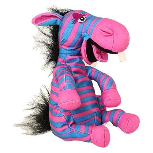 디즈니 [아마존베스트]Retired Disney Its a Small World 9 Multi Colored Zebra Plush Bean Bag Doll Mint with Tags