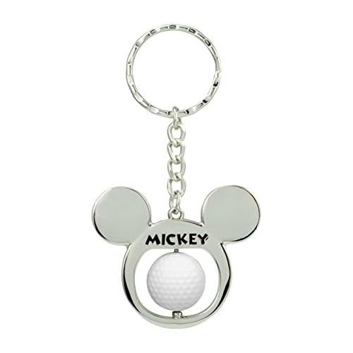 디즈니 [아마존베스트]Disney Mickey Golf Ball Spinner Pewter Key Ring Key Accessory